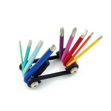 10 i 1 vikbart verktyg, färgglad