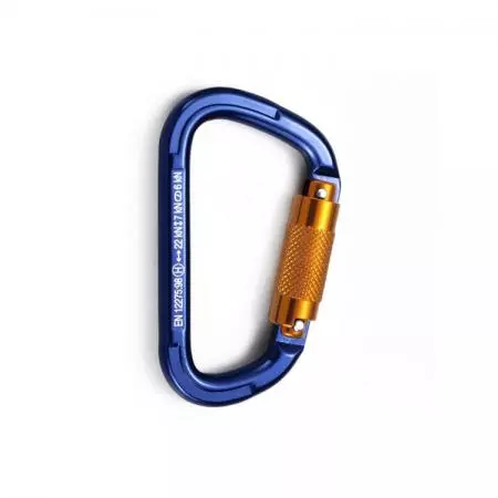 Mosquetão de alumínio com trava de torção - Mosquetão com trava de torção