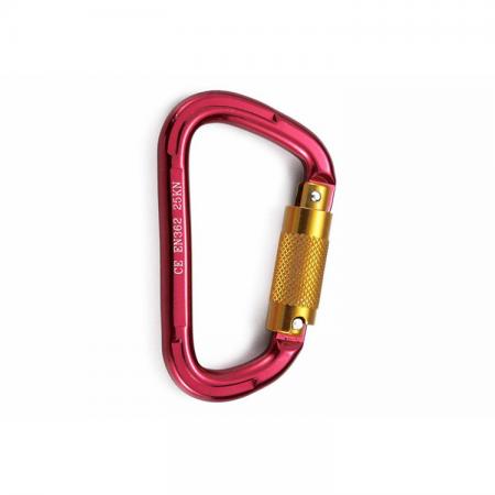 Mosquetão de alumínio tríplice de segurança - Mosquetão tríplice de segurança