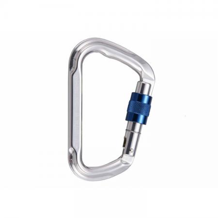 Mosquetão de alumínio com trava de rosca - Mosquetão com trava de rosca