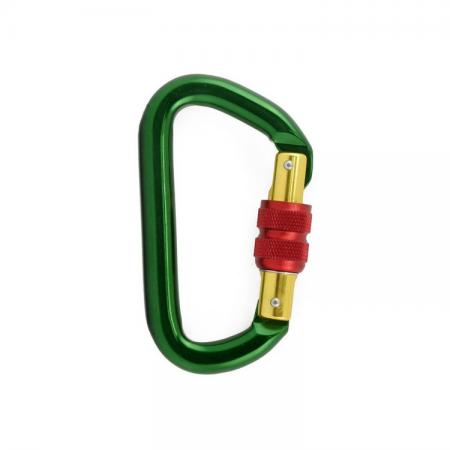 Mosquetão de alumínio com trava de rosca - Mosquetão com trava de rosca