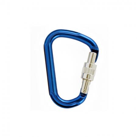 Mosquetão de alumínio com trava de rosca - Mosquetão com trava de rosca