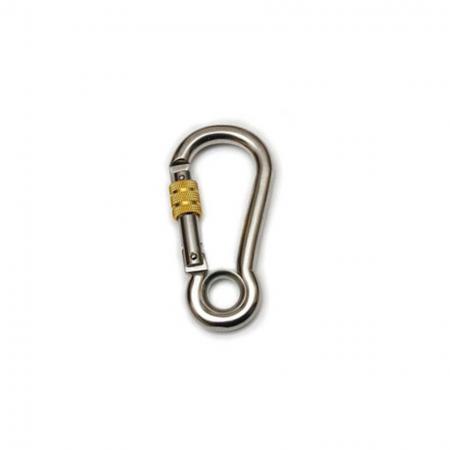 Stainless Steel 304 Carabiner with Eyelet for Marine - Stainless steel carabiner