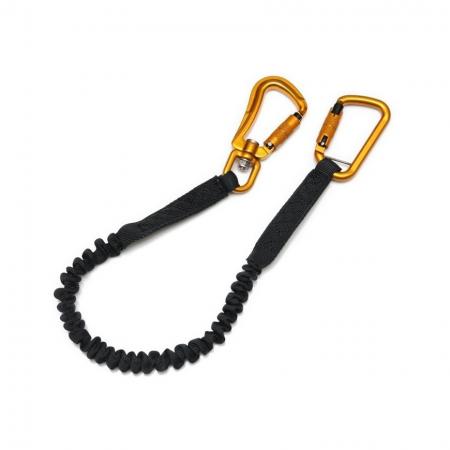 Karabinhake med bungee-rep - Mini karabinhake