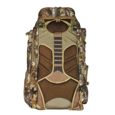Hunting backpack with mesh pocket