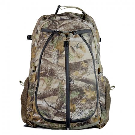 32L Camo Hunting Backpack with Soft Eyewear Pocket - Backpack carrying rifle