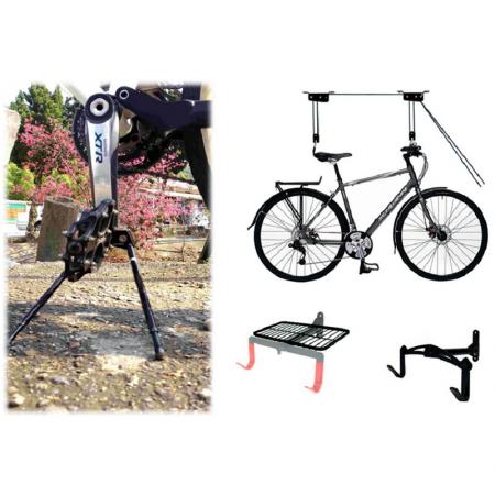 Exibição e armazenamento de bicicletas - Elevador de bicicleta - Suporte dobrável