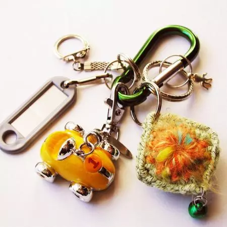 Mini karbinhake - Mini karbinhake nyckelring