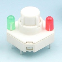 Altura do interruptor de tecla 12,5 mm - Interruptores de Tecla (LT4-15-2/LT4-19-2)