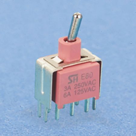 Interruptor de alternância selado V-bracket DPDT - Interruptores de Alternância (NE8011-S20/S25)