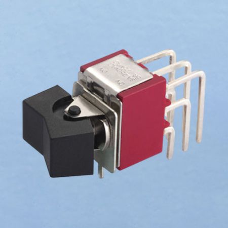Interruptor basculante miniatura ángulo recto 3PDT - Interruptores basculantes (R8301P(A))