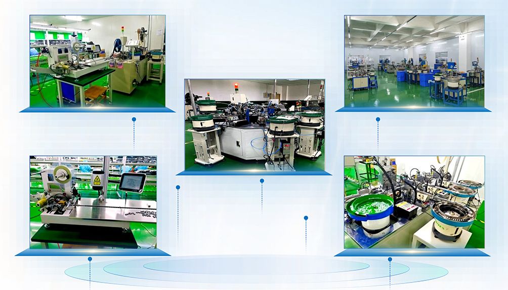 Línea de ensamblaje de productos automatizada