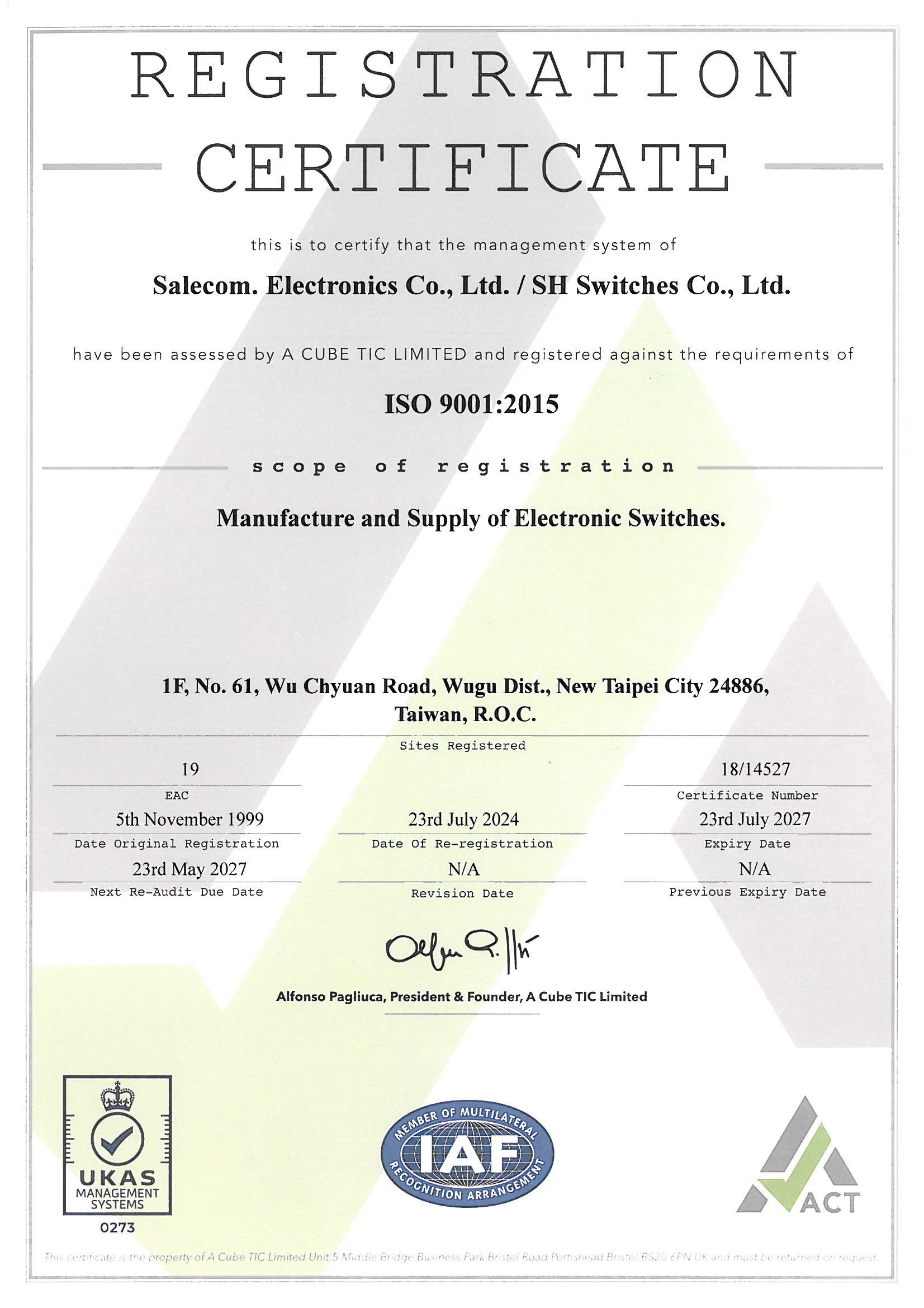 ISO 9001: 2015