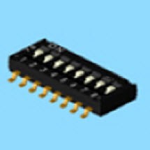 Interruptor DIP - comprimento do pino 6,7 mm - Interruptores DIP (DHN)