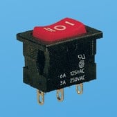 Mini interruptor basculante LIGA-DESLIGA-LIGA - Interruptores basculantes (JS-606C)