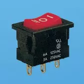 Interruptor Rocker ON-OFF-ON - Interruptores Rocker (JS-606C)
