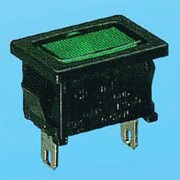 Mini interruptor basculante 2P com indicador - Interruptores basculantes (JS-606I)
