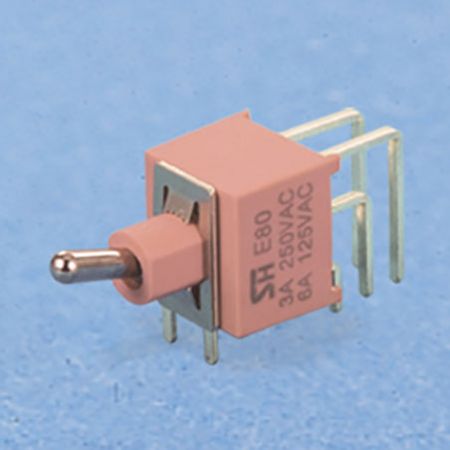 Interruptor de alternância selado vertical em ângulo direito DP - Interruptores de Alternância (NE8021L)