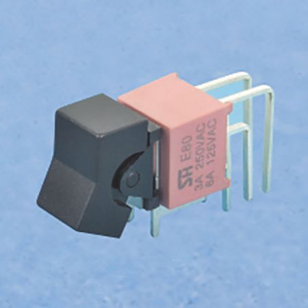 Interruptor basculante sellado vertical de ángulo recto DP - Interruptores basculantes (NER8011L)