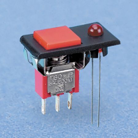 Interruptor de botón pulsador con LED