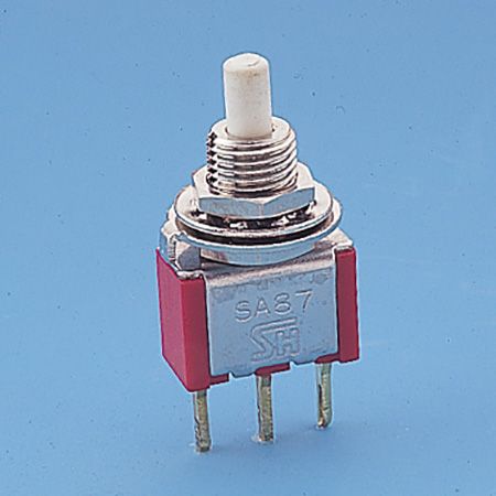 Interruptor de botón pulsador en miniatura SPDT - Interruptores de botón pulsador (P8701)