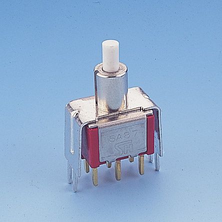 Interruptor de botón pulsador en miniatura con terminación en V - Interruptores de botón pulsador (P8702-S20)