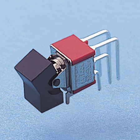 Interruptor basculante em miniatura de ângulo reto vertical DP - Interruptores basculantes (R8011L/R8012L)