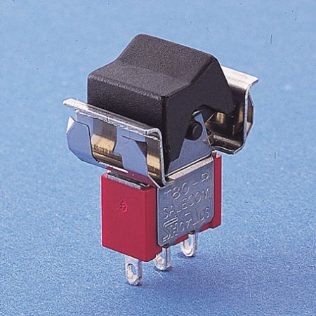 Interrupteur à bascule miniature à encliqueter