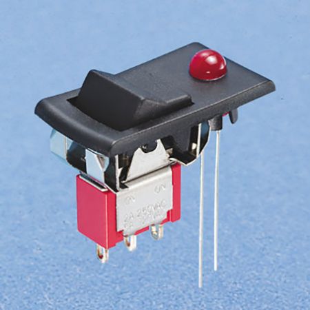 Interruttore a bascula in miniatura con LED - Interruttori a bascula (R8015-R32)