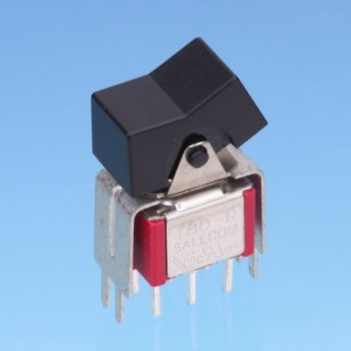Mini interruptor basculante de doble polo con soporte en V - Interruptores basculantes (R8017-S20/S25)