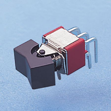 Interruptor basculante en miniatura de ángulo recto DPDT