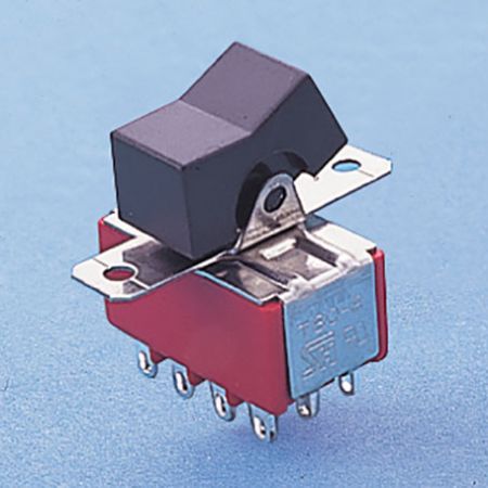 Miniature Rocker Switch 4PDT - Rocker Switches (R8401V)