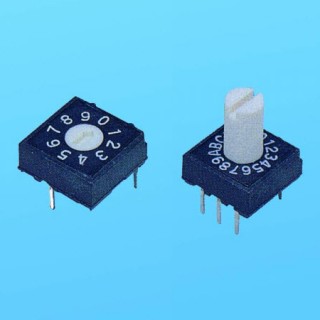 Rotary Switch - 10x10 thru-hole - Dip Switches (RH)