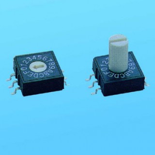Interruptor rotativo - 10x10 SMT - Interruptores Dip (RM)