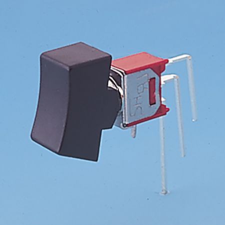 Interruptor basculante subminiatura, ángulo recto vertical - Interruptores basculantes (RS-8)