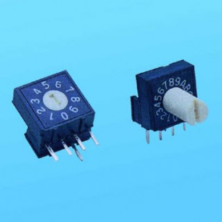 Interruptor rotativo - 10x10 ángulo recto - Interruptores Dip (RV)