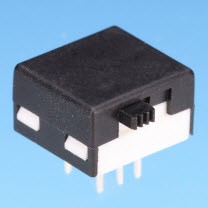 Mini interruptor deslizante tipo lateral DPDT - Interruptores deslizantes (S502A/S502B)