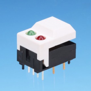 Interruptor de botão - dois LEDs - Interruptores de botão (SP86-A1/A2/A3/B1/B2/B3)