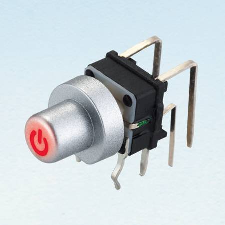 Interruptor táctil iluminado - ângulo reto - Interruptores tácteis (SPL6BL)