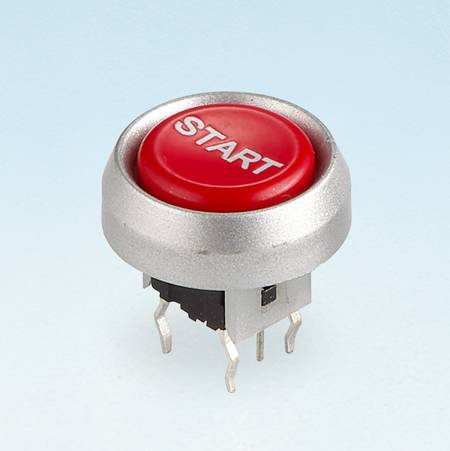 Interruptor tátil iluminado - redondo - Interruptores táteis (SPL6D-B2-D)