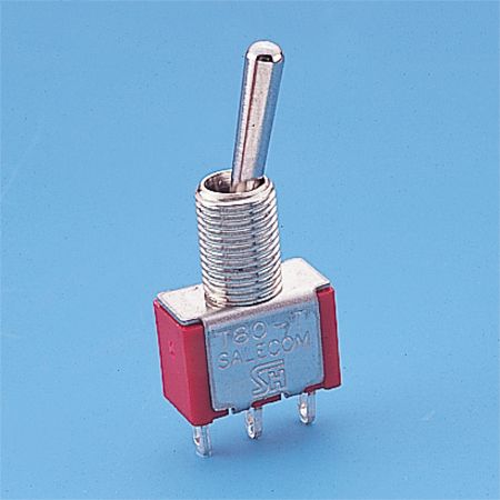 Miniature interrupteur à bascule unipolaire (SPDT) - Interrupteurs à bascule (T8013)