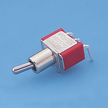 Miniature Interrupteur à bascule angle droit SPDT - Interrupteurs à bascule (T8019)