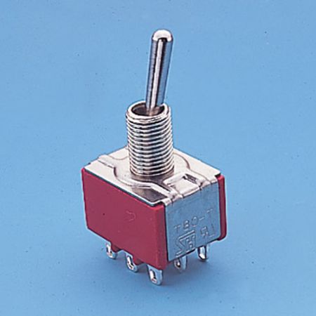 Interruptor de alternância em miniatura 3PDT - Interruptores de alternância (T8301)