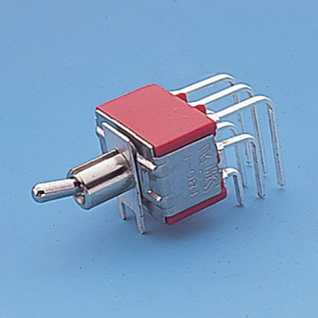 Interruptor de alternância em miniatura de ângulo reto vertical 3P - Interruptores de alternância (T8301P)