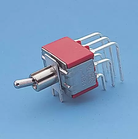 Miniature Toggle Switch Vert. right angle 3P - Toggle Switches (T8301P)