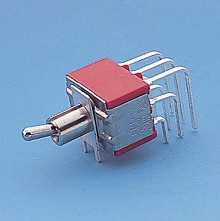 Interruttore a levetta miniatura angolo retto verticale 3P - Interruttori a levetta (T8301P)