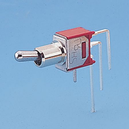Interruttore a levetta sub-miniaturizzato verticale angolo destro - Interruttori a levetta (TS-8)