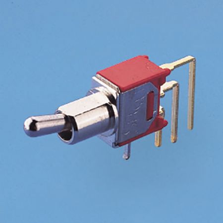 Interruttore a levetta sub-miniaturizzato verticale angolo destro - Interruttori a levetta (TS-82)