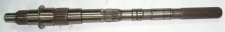 This main shaft is intended for use in MUA 4*2 vehicles and includes gears with 28 teeth, 34 teeth, 26 teeth, and 27 teeth.