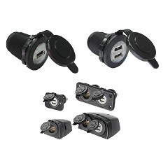 保護キャップ付きUSBポート - USB充電器 - A13-194